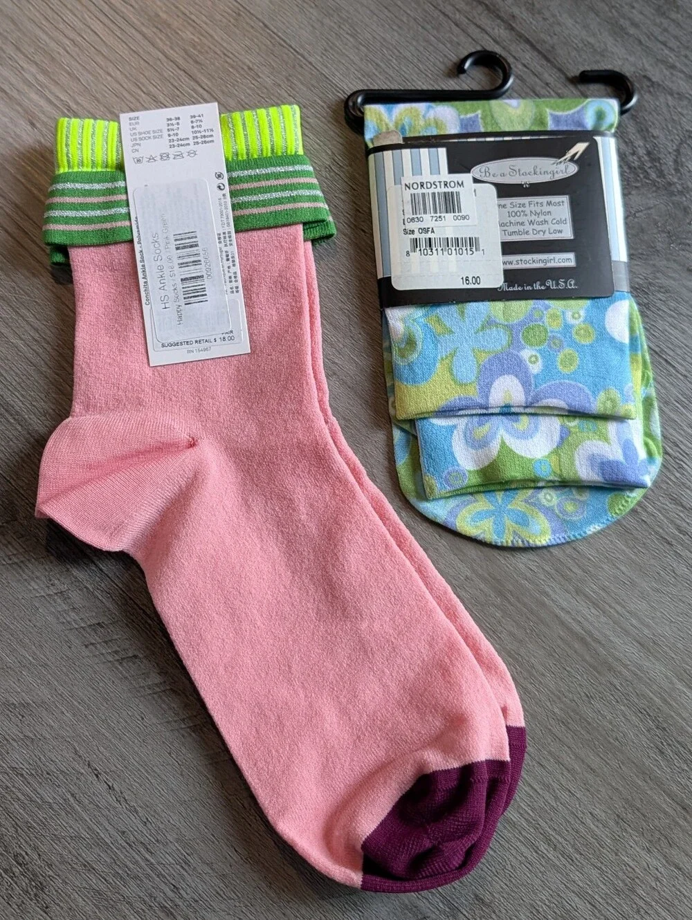 nwt BRIGHT FUN SOCKS stockingirl hysteria